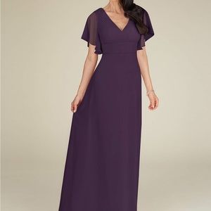 NWT Azazie Alessa plum dress